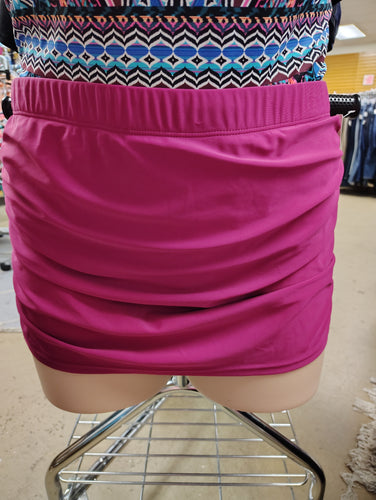 SheShow NWT magenta fitted swim skirt size XXL