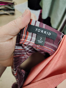Torrid plaid schoolgirl skirt size 2x
