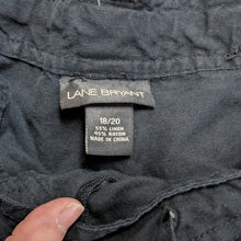 Load image into Gallery viewer, Sz2X Lane Bryant Black Twill Capri