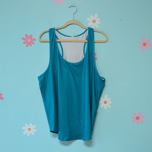 Sz2X Pixie Lady Teal Racerback Tank