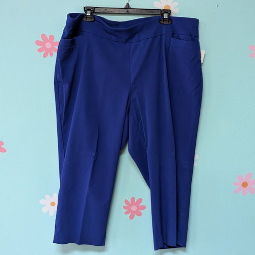 Sz20W Studio Works Royal Blue Pull On Capri