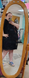 Sz5X/6X Torrid black lace kimono