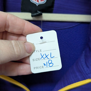 SzXXL NFL Vikings 1/4 Zip Pullover