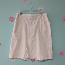 Load image into Gallery viewer, SzXL D&amp;Co. White Denim Skirt