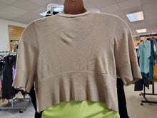 Load image into Gallery viewer, Lane Bryant cropped cardigan gold size 18/20 2x