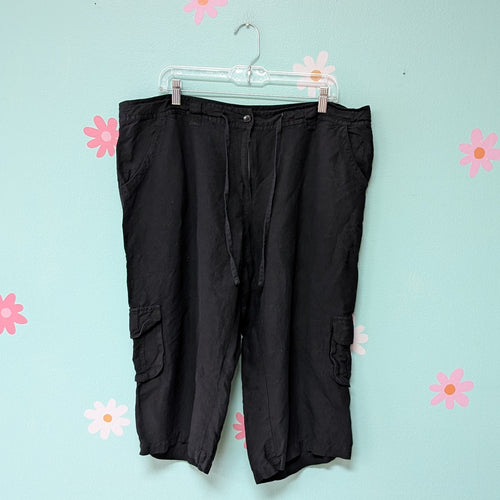Sz2X Lane Bryant Black Twill Capri