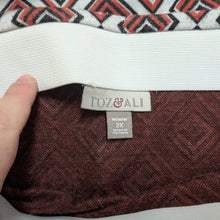 Load image into Gallery viewer, Sz2X Roz &amp; Ali Geometric Print Stretchy Pencil Skirt