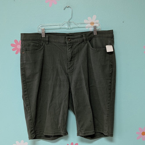 Sz20W d&Co Olive Green Twill Shorts