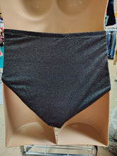 Load image into Gallery viewer, Macys black glitter swim brief bottom NWT size 3x