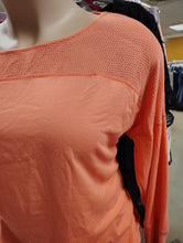 Load image into Gallery viewer, LA Threads peach long sleeve top 2x