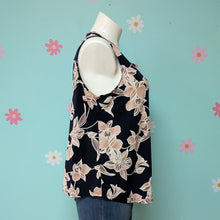 Load image into Gallery viewer, Sz2X Papermoon Navy Floral Sleeveless Blouse