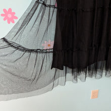 Load image into Gallery viewer, SzL/XL Vine Street Black Ruffle Tulle Skirt