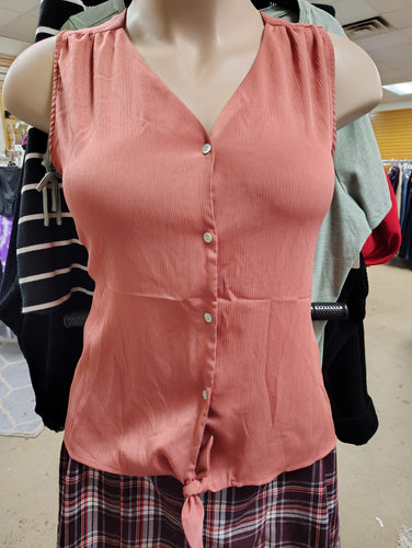 Nine West knot front sleeveless top XXL