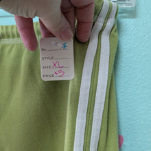 Load image into Gallery viewer, SzXL Silver Wear Green &quot;Sweatpant&quot; Capris