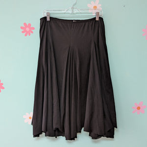 SzXL Studio Y Black Gauze Swing Skirt