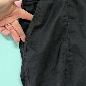 Sz22W Black Twill Shorts