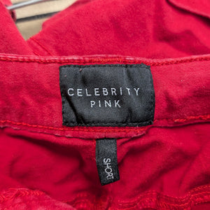 Sz20 Celebrity Pink Shorts- Red