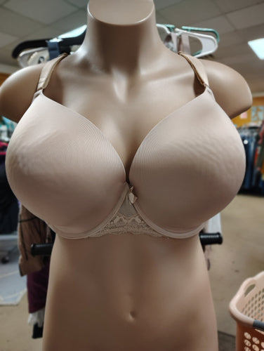 Torrid Curve nude 360 back smoothing push-up t-shirt bra 46DDD