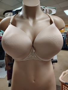 Torrid Curve nude 360 back smoothing push-up t-shirt bra 46DDD