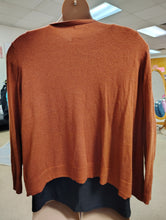 Load image into Gallery viewer, Croft &amp; Barrow orange cardigan size 2x