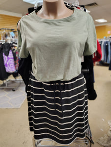 Talbots mint top with tie sleeves size 2x