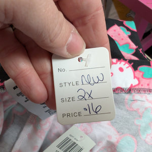 Sz2X Hello Kitty Strawberry Mini Skirtall NWT