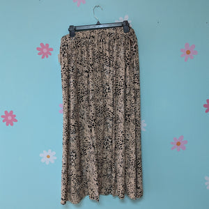 SzXL Maurice's Tan Animal Print Wrap Skirt