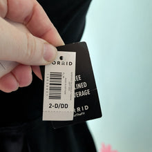 Load image into Gallery viewer, Sz2X D/DD Torrid Black Cross Cross Tankini Top NWT