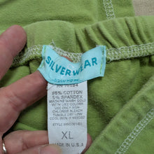 Load image into Gallery viewer, SzXL Silver Wear Green &quot;Sweatpant&quot; Capris