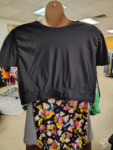 Load image into Gallery viewer, Torrid black flutter sleeve crop bikini top swimsuit size 6x