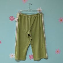 Load image into Gallery viewer, SzXL Silver Wear Green &quot;Sweatpant&quot; Capris