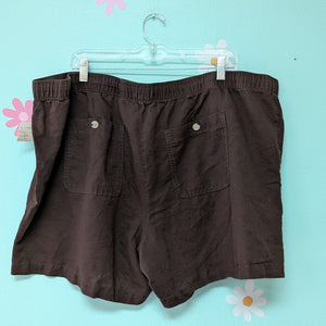Sz2X Liz Claiborne Brown Linen Style Dhorts