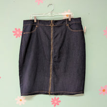 Load image into Gallery viewer, Sz16 Cato Dark Denim Pencil Skirt