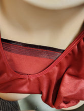 Load image into Gallery viewer, sz44 Ruby Ribbon Red Lace Trim Demiette Wireless Bra