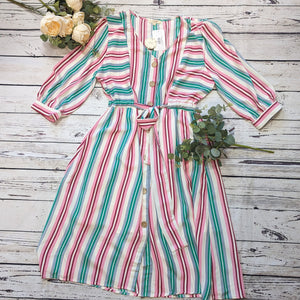 Multicolor Stripe Dress